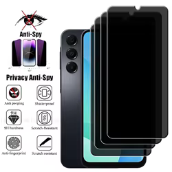 Protector de pantalla templado 9H HD antiespía para Samsung Galaxy A16