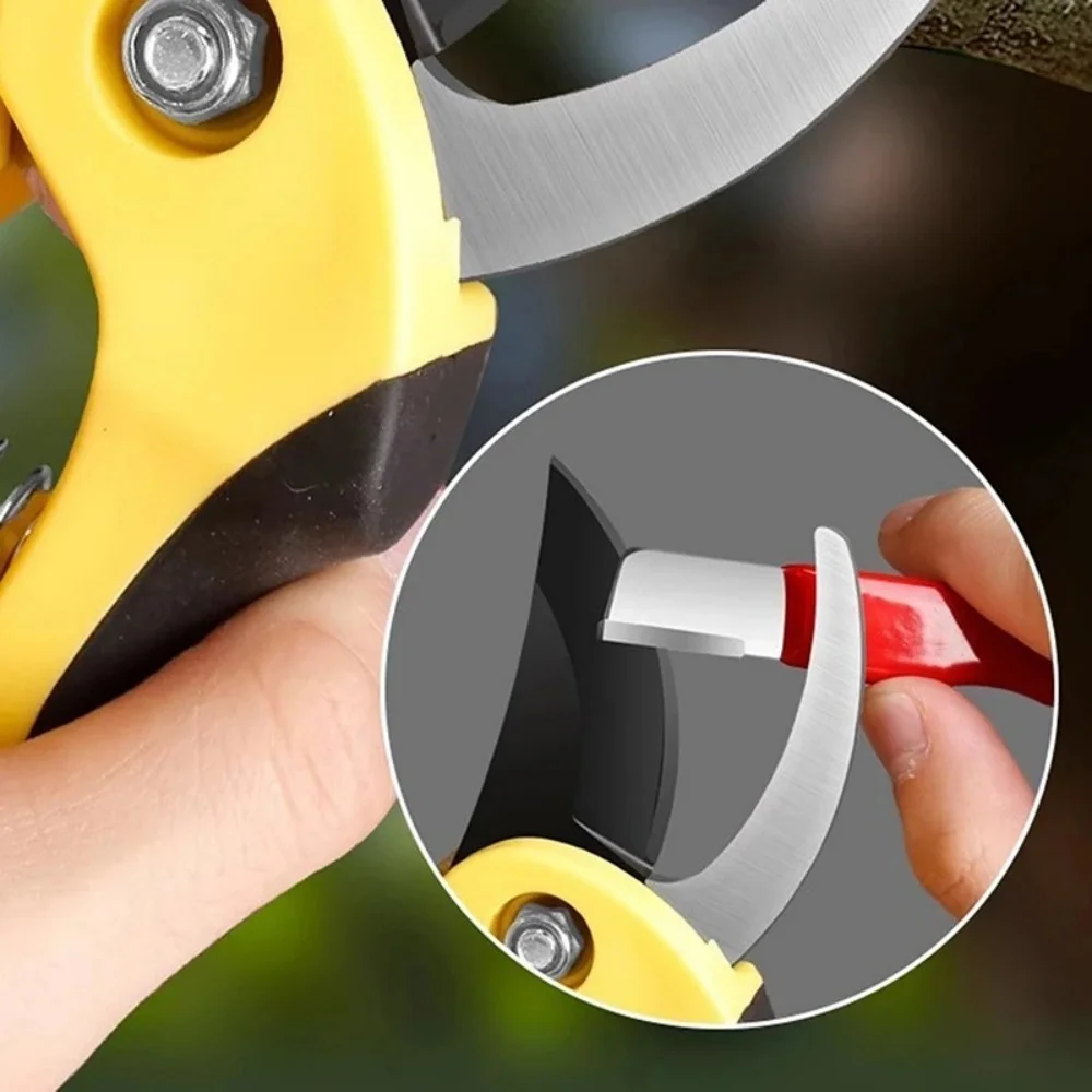 Afilador de cuchillos de Metal, piedra de afilar, tijeras de jardín de mano, afilador con tapa, Mini afilador de cuchillos portátil, piedra de afilar - imagen 2