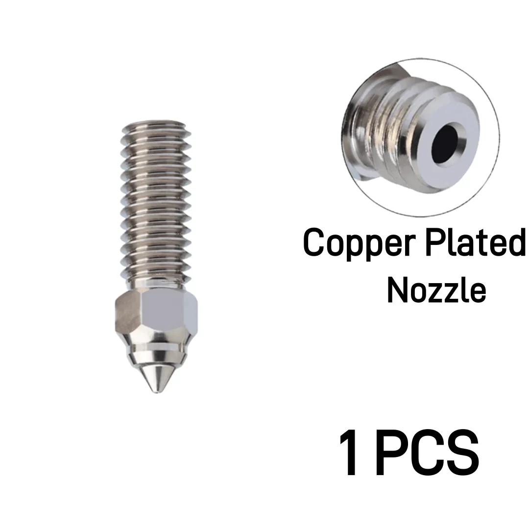 Boquilla para Creality K1/K1 Max de 0,4mm, boquilla de acero endurecido de cobre chapado en latón para Ender-3 V3 KE, boquillas de impresora 3D de alto flujo - imagen 5