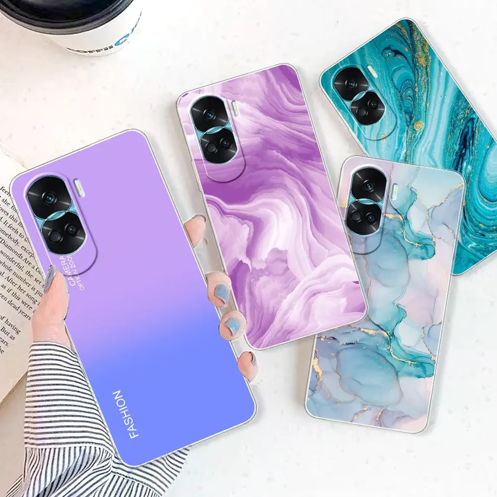 Para Honor 90 Lite funda para Honor 90 Pro claro proteger parachoques Coque suave silicona TPU funda de teléfono para Honor 100 Pro Fundas - imagen 3