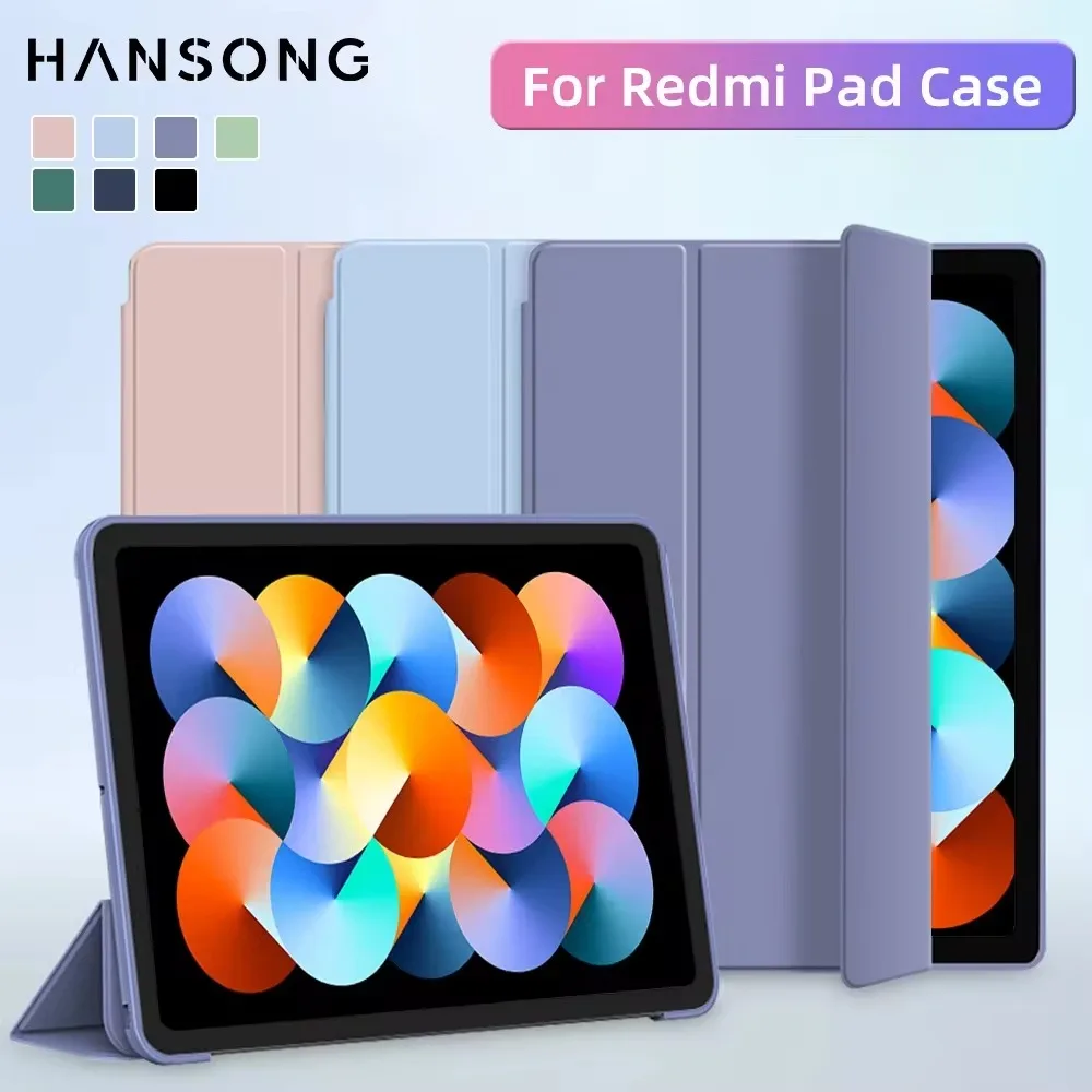 Para Xiaomi Redmi Case pro 12,1 pulgadas Flip Stand PU cubierta para Redmi Pad SE 11 pulgadas RedMi Pad 10,61 Funda protectora de cuero para tableta