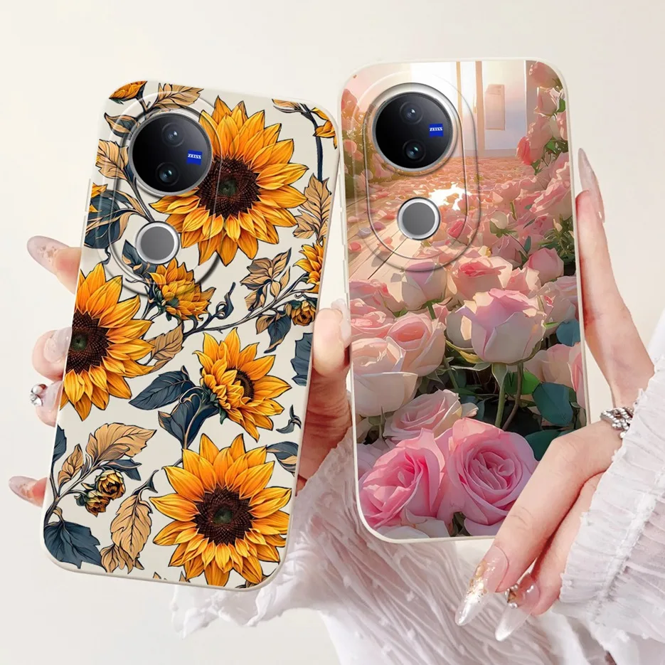 Para Vivo V50 5G funda V2427 moda caramelo cubierta de dibujos animados funda de teléfono de silicona suave para Vivo V50 Lite V 50 VivoV50 V50Lite 5G parachoques - imagen 4