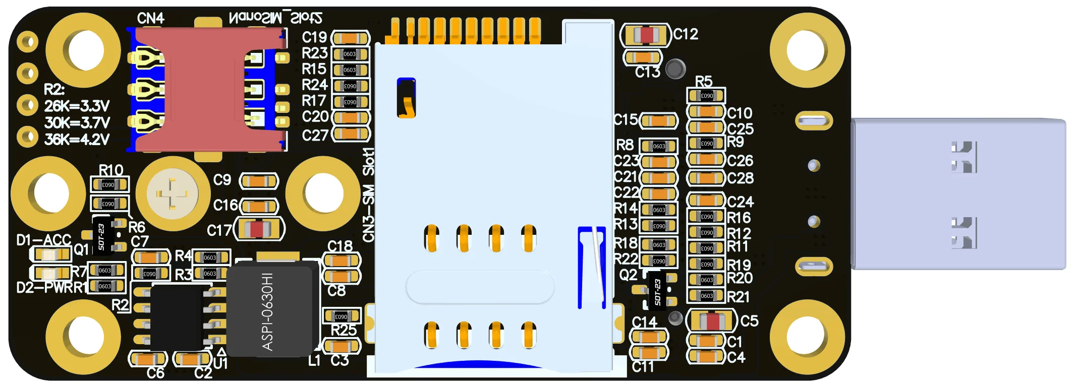 Adaptador ADT-WS15 M.2 Key B A USB 3,0 tipo A, para 3G/4G/5G/LTE/CDMA/2G GSM/2042 3042 3052 WWAN, módulo inalámbrico, conector Dual SIM - imagen 4