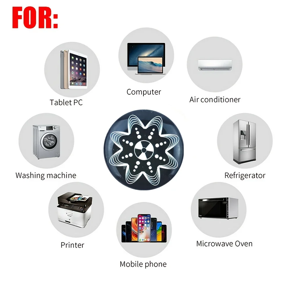 Pegatina de protección antirradiación, protección contra emisión EMF y bloqueador, pegatinas protectoras para teléfonos móviles, portátiles, tabletas - imagen 4