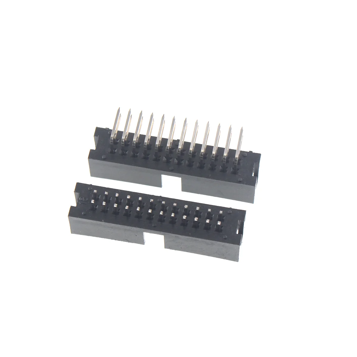 20/10 Uds DC3 6P 8P 10P 12P 14P 16P 20P 26P 30P 40P 50P 64P conector de cabezal de enchufe de 2,54mm ISP macho ángulo de doble espaciado IDC JTAG - imagen 5