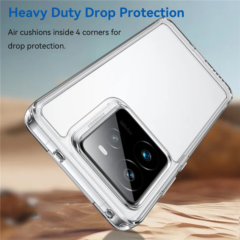 Para Realme GT7 Pro Funda de carreras cubierta TPU borde acrílico Backplane parachoques Fundas protectoras de teléfono en Realme GT 7 Pro Racing Funda