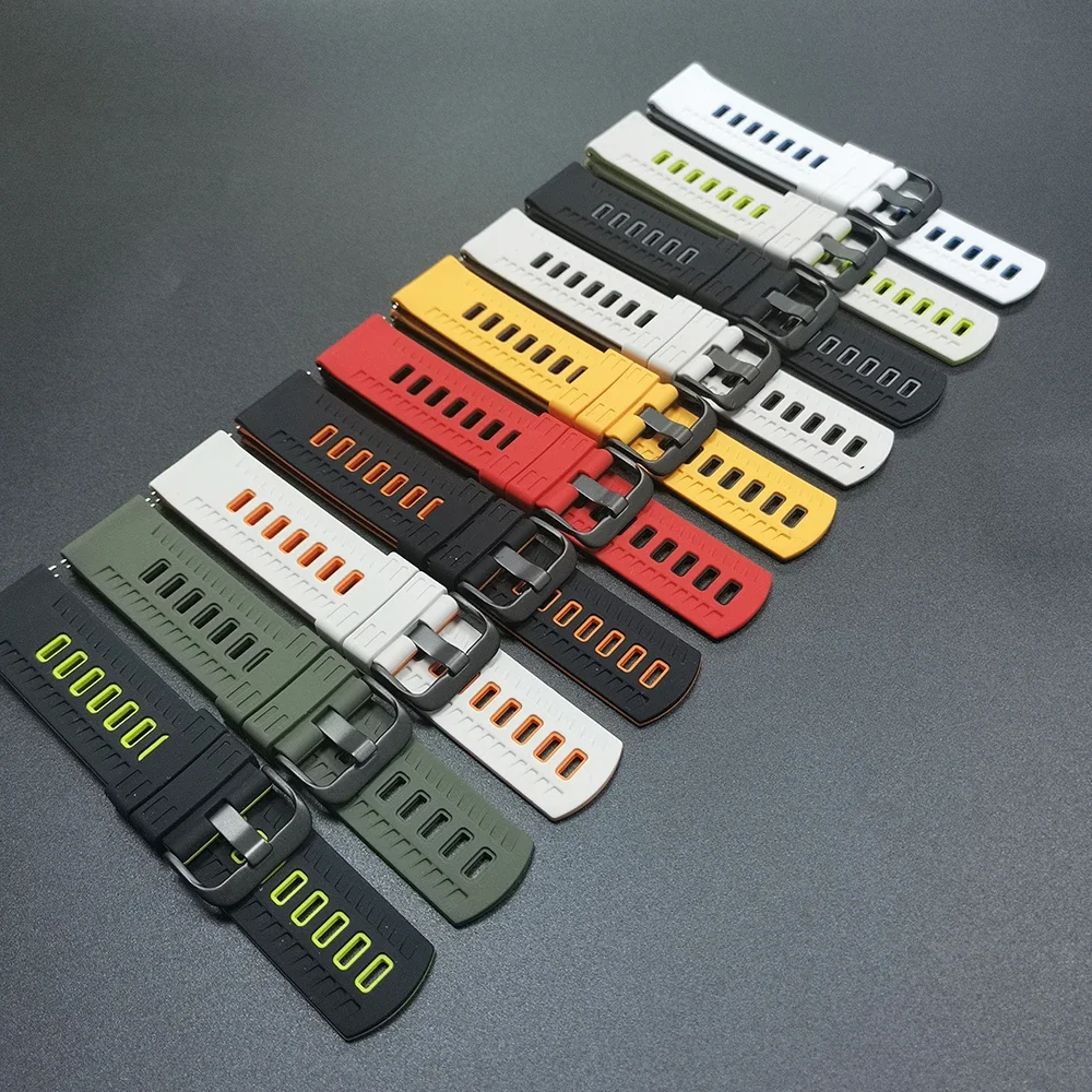 Correa de silicona de 22mm para SUUNTO RACE 2/9 Peak PRO DLC, correas de reloj para SUUNTO RACE RUN/Ocean/VERTICAL/5 PEAK/RACE S - imagen 3