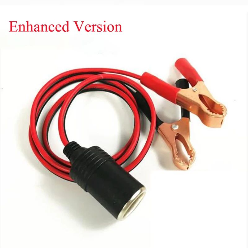 Abrazadera de Terminal de batería de coche de 12V, adaptador de toma de corriente para encendedor de cigarrillos, bomba de batería de Camping, divisor de adaptador de corriente de 0,35-5M