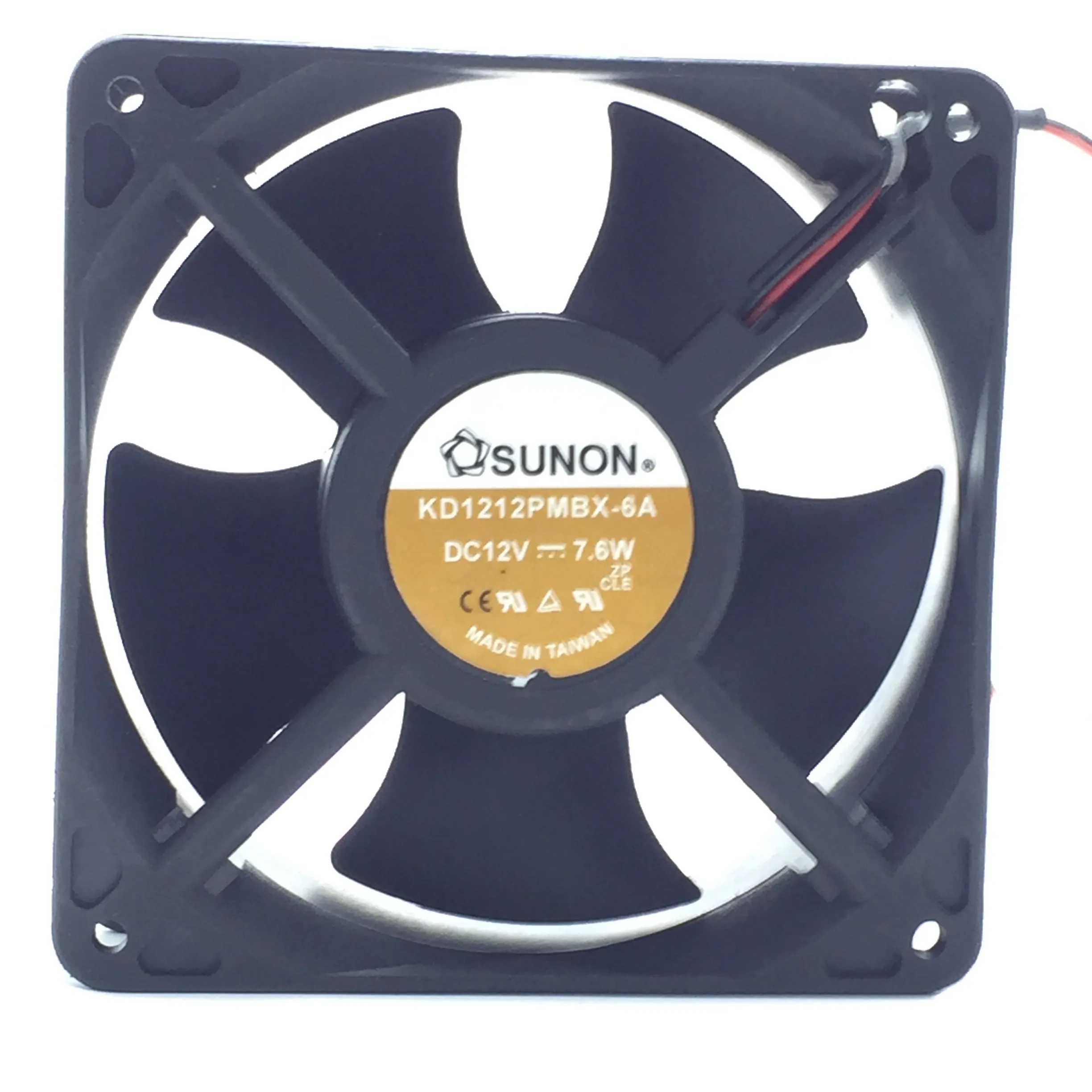 Ventilador de refrigeración axial, inversor de servidor, 1 piezas, 12038, 120mm, 120x120x38MM, 2 cables, 7,6 W, para SUNON