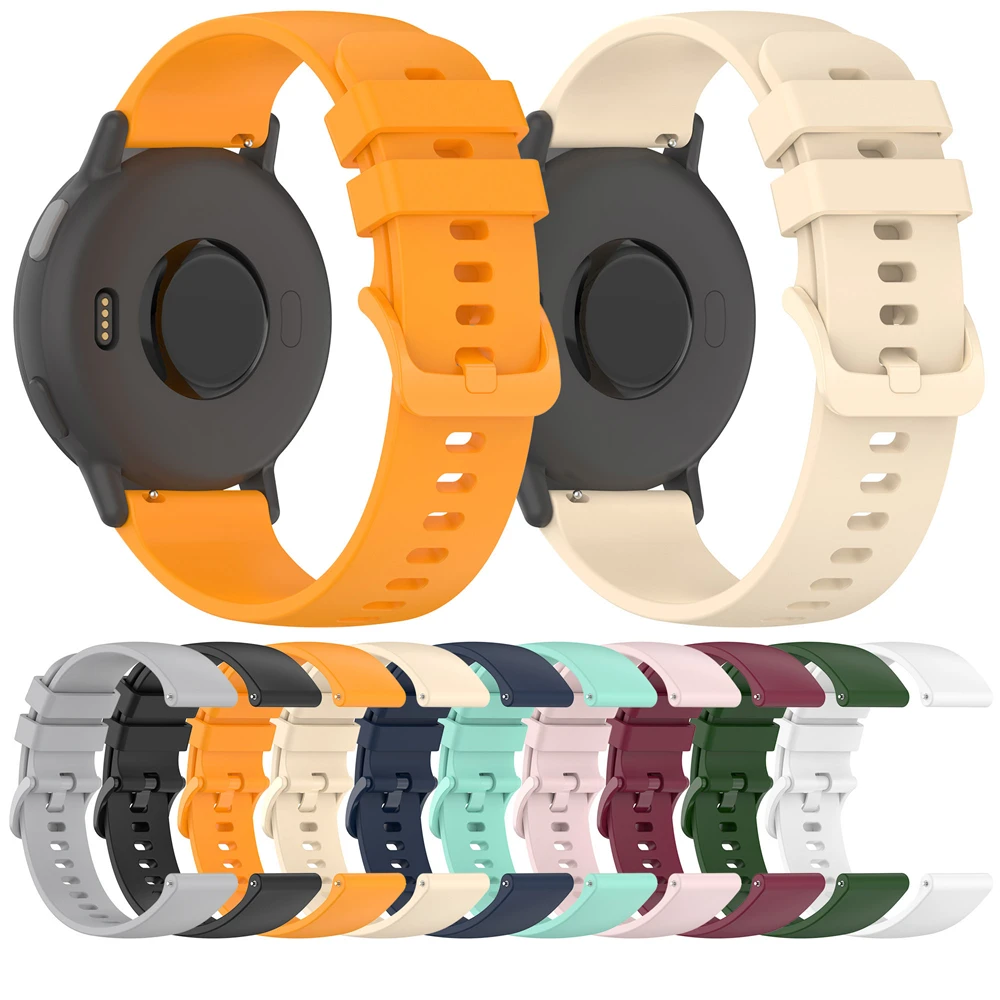 Correa de silicona de 20mm y 22mm para Amazfit Active 2/BALANCE 2 BIP 6 GTR 4, pulsera para Garmin Forerunner 570 165 Venu 3 Sq 2 - imagen 2