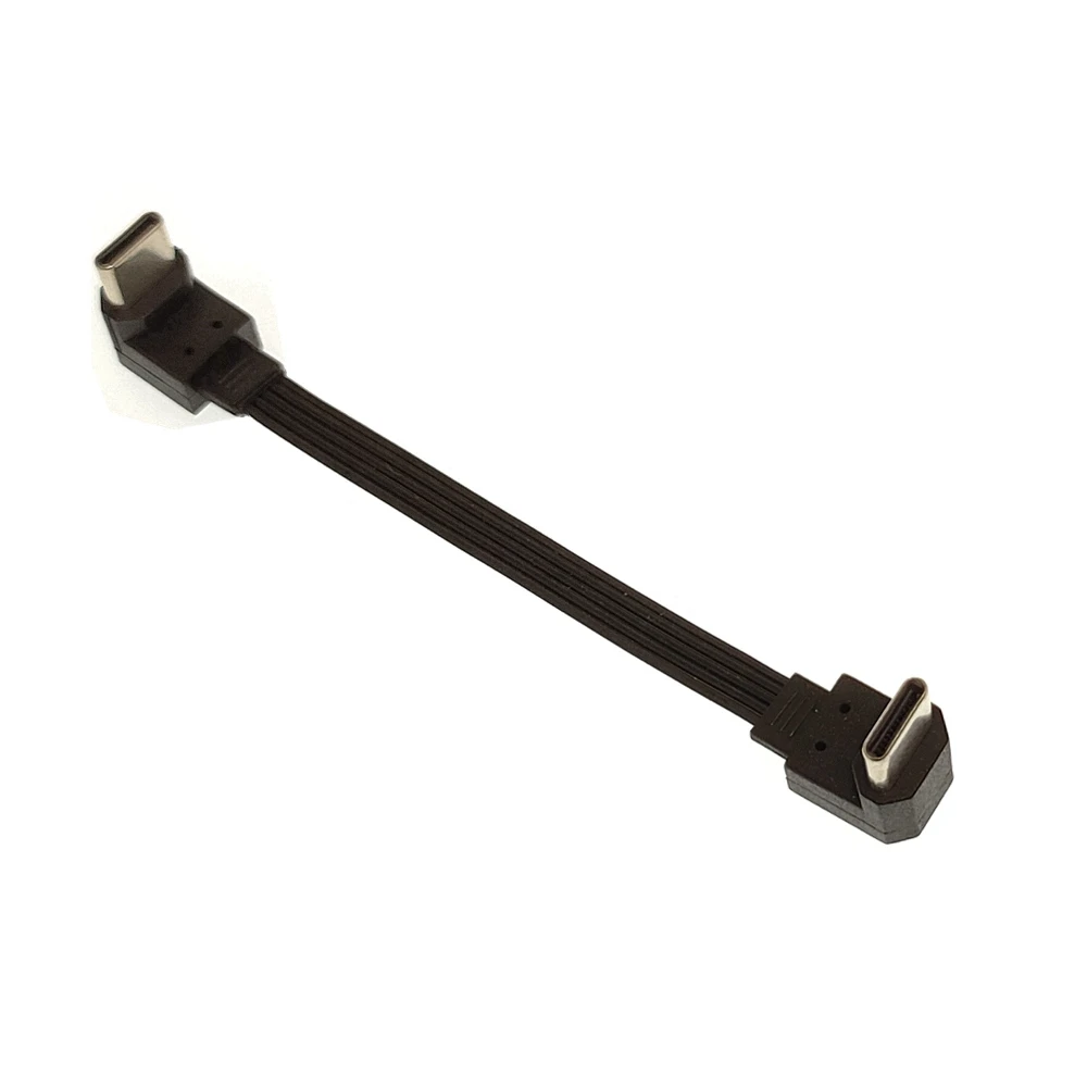 Abgewinkelt Stecker 5CM-1M, 10CM, 20CM, 30CM, 10CM, 5CM, USB 2,0, typ-c fleche Kabel verlaungerung FPC Kabel USB 2,0 USB-C 90 ° Up/Unten - imagen 2