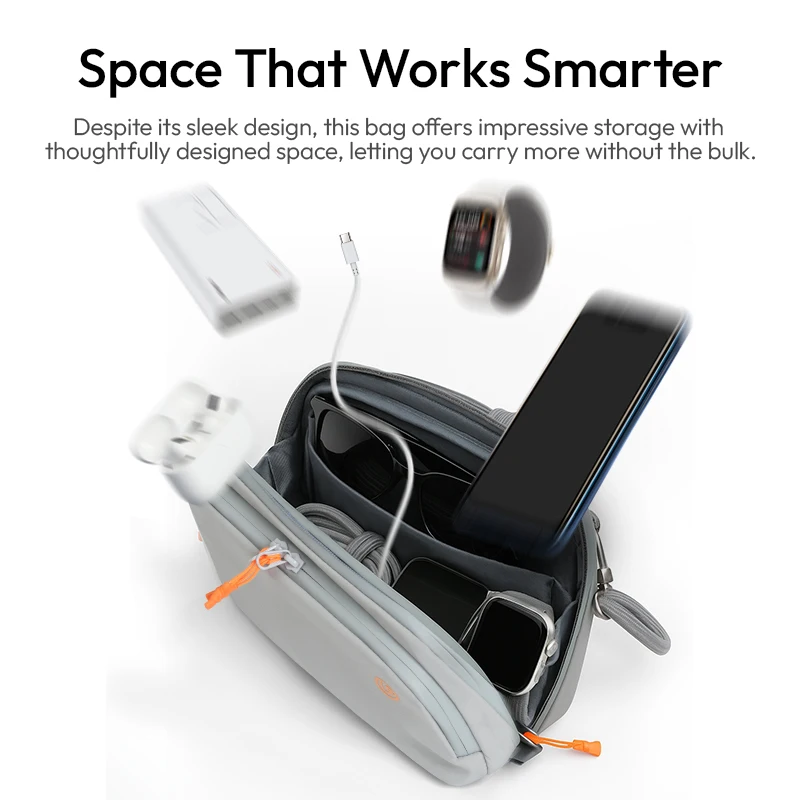 ​ Ulanzi YY08 TechLite Sling Bolsa cruzada portátil para teléfono inteligente Mini micrófono Cámara de acción para viajes al aire libre - imagen 4