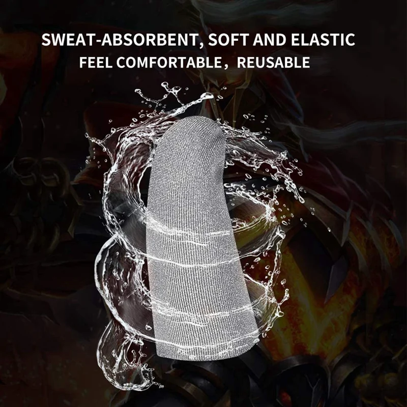 Fundas para los dedos para juegos móviles, pantalla de contacto, cuna suave y fina, antisudor para juegos móviles (6 piezas) - imagen 4