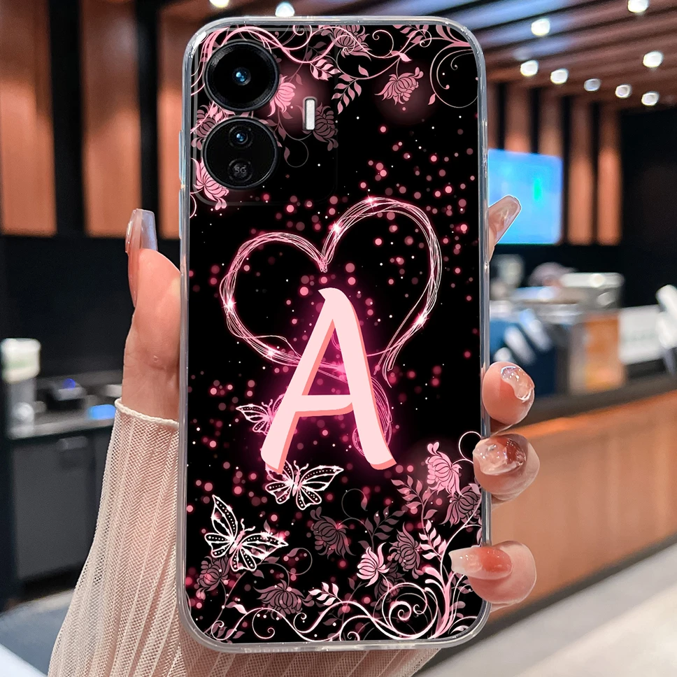 Para Vivo Y77 Y77E Y77T funda de teléfono bonitas letras de flores suave TPU silicona ligera funda protectora para Vivo Y 77 carcasa transparente - imagen 4