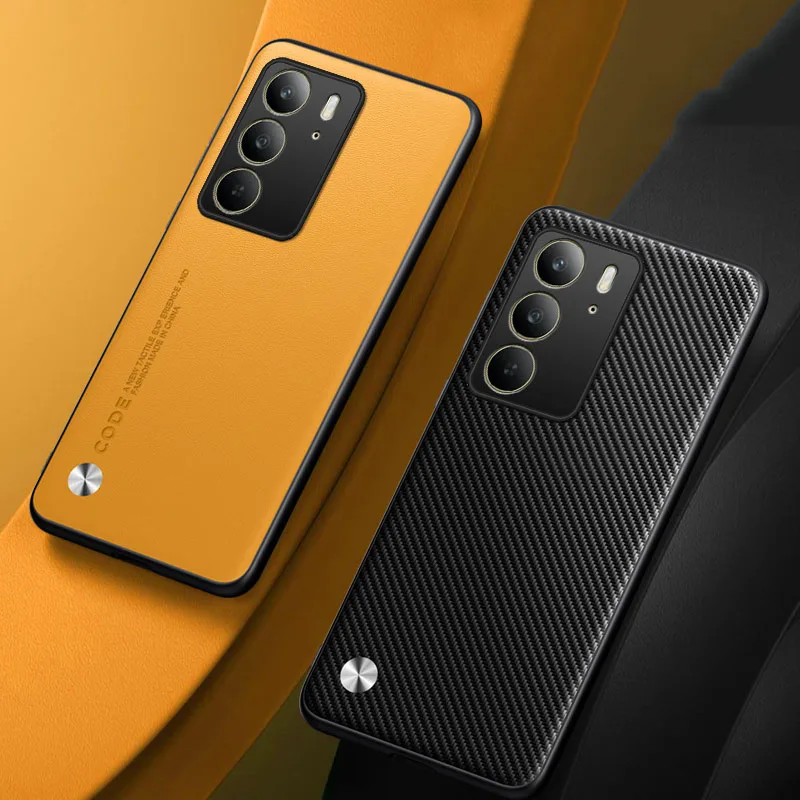 Funda de teléfono de cuero PU para Realme C75, funda trasera suave a prueba de golpes de piel lisa para RealmeC75 - imagen 5