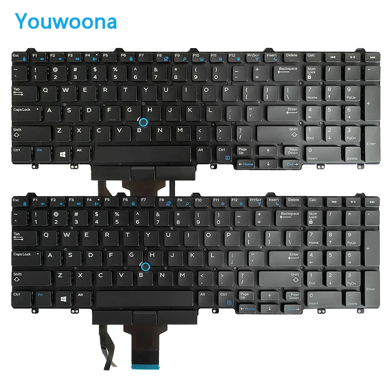 Nuevo teclado Original para ordenador portátil DELL E5550 Precision 3510 3520 3530 M3510 7510 7710 M7720 M7520 E5570