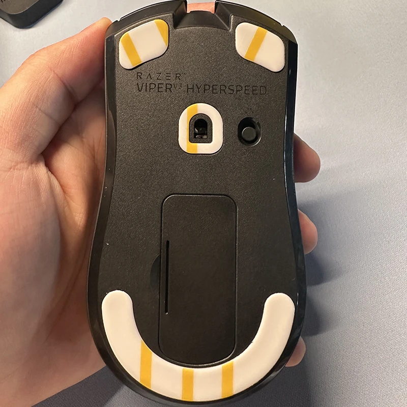 1 Juego de patines de ratón ultrafraglide para Razer Viper V3 HyperSpeed Control de frenos pies de ratón versión ICE ratones deslizan pies de PTFE