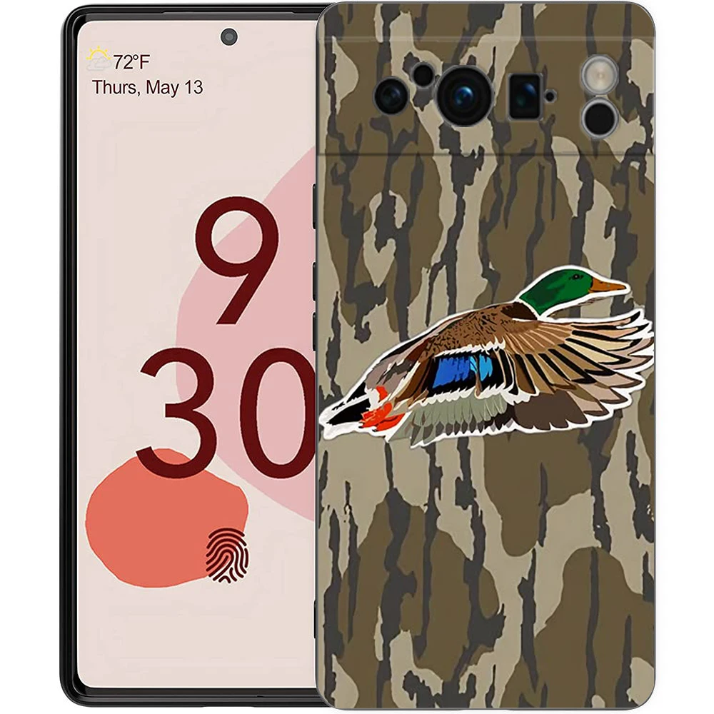 Para Google Pixel 10 Pro funda de teléfono Pixel 9 Pro XL TPU funda Pixel 8 Pro 9A 8A 7A 7 6A 6 Pro funda suave caza de patos - imagen 4