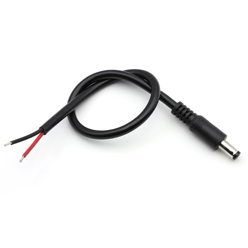 1/2/5 Uds 18AWG 5,5x2,1mm DC macho o hembra enchufe Cable conector adaptador 12V 10A cables de alimentación DIY para CCTV LED - imagen 3