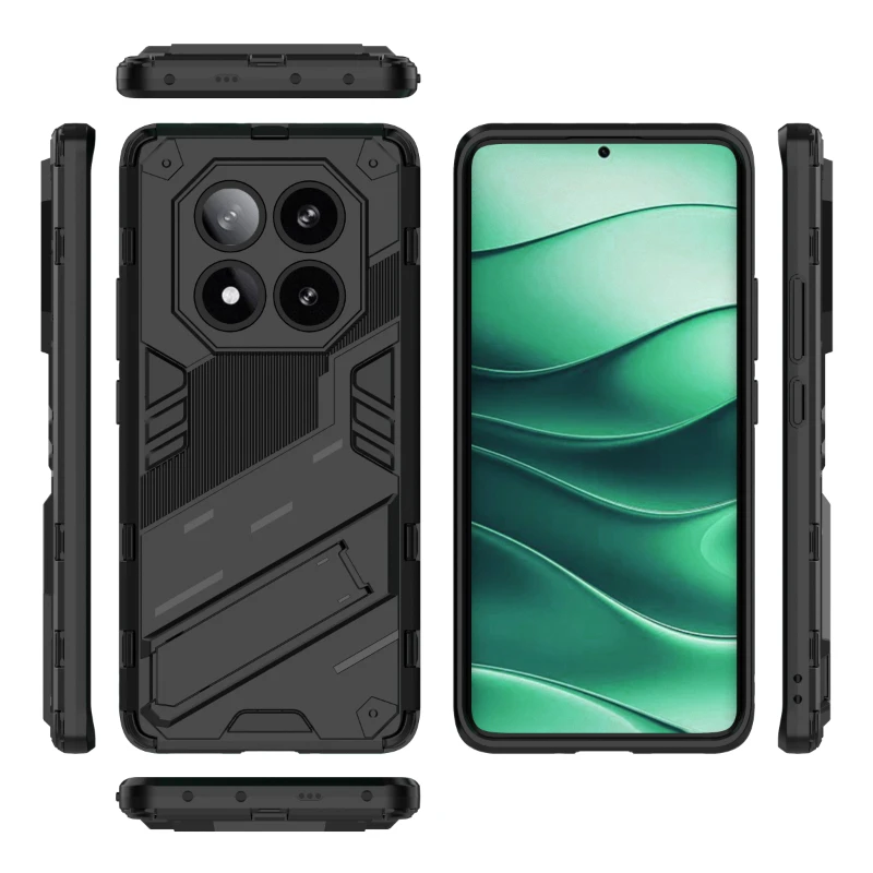 Para Xiaomi Redmi Note 14 Pro Plus 5G Funda trasera para teléfono armadura a prueba de golpes protección de esquina anticaída Fundas con soporte Coque Funda - imagen 3