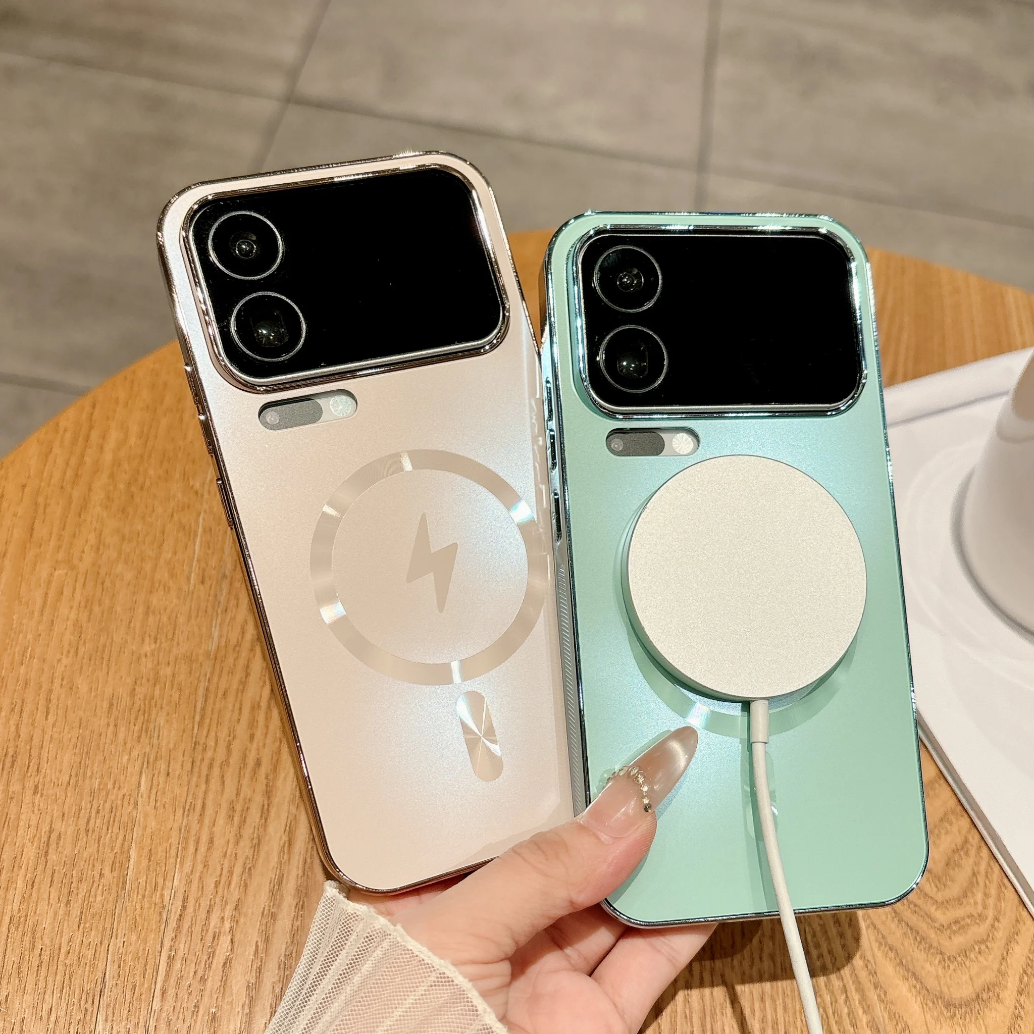 Funda magnética para Xiaomi Mi 17 Pro Max 15 15S 14 Pro Ultra cubierta para Mag-safe revestimiento parachoques mate PC carcasa trasera Capa Fundas - imagen 3