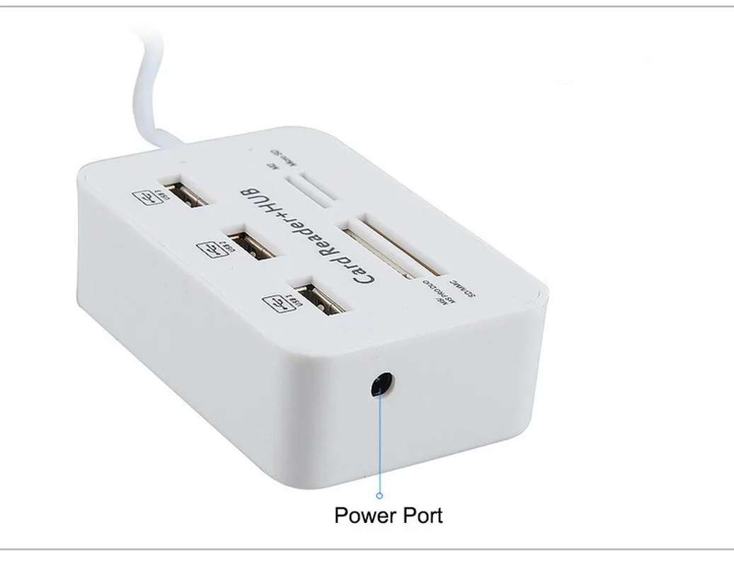 Hub portátil todo en uno USB 2,0 3 Porte Con Lettore Di Schede USB Combinato por MS/M2/SD/MMC/TF por Lettore Di Schede por PC - imagen 2