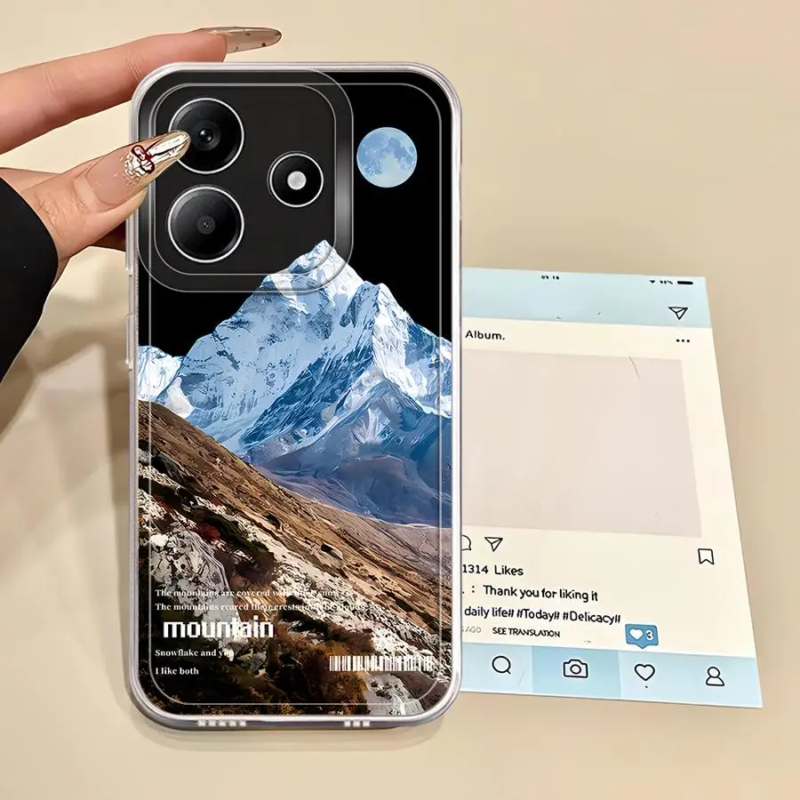 Funda suave Sunset Mountain Iceberg para Xiaomi Redmi A3x 13C 9A 14C 12C 9C 10C A5 A1 A2+ - imagen 3