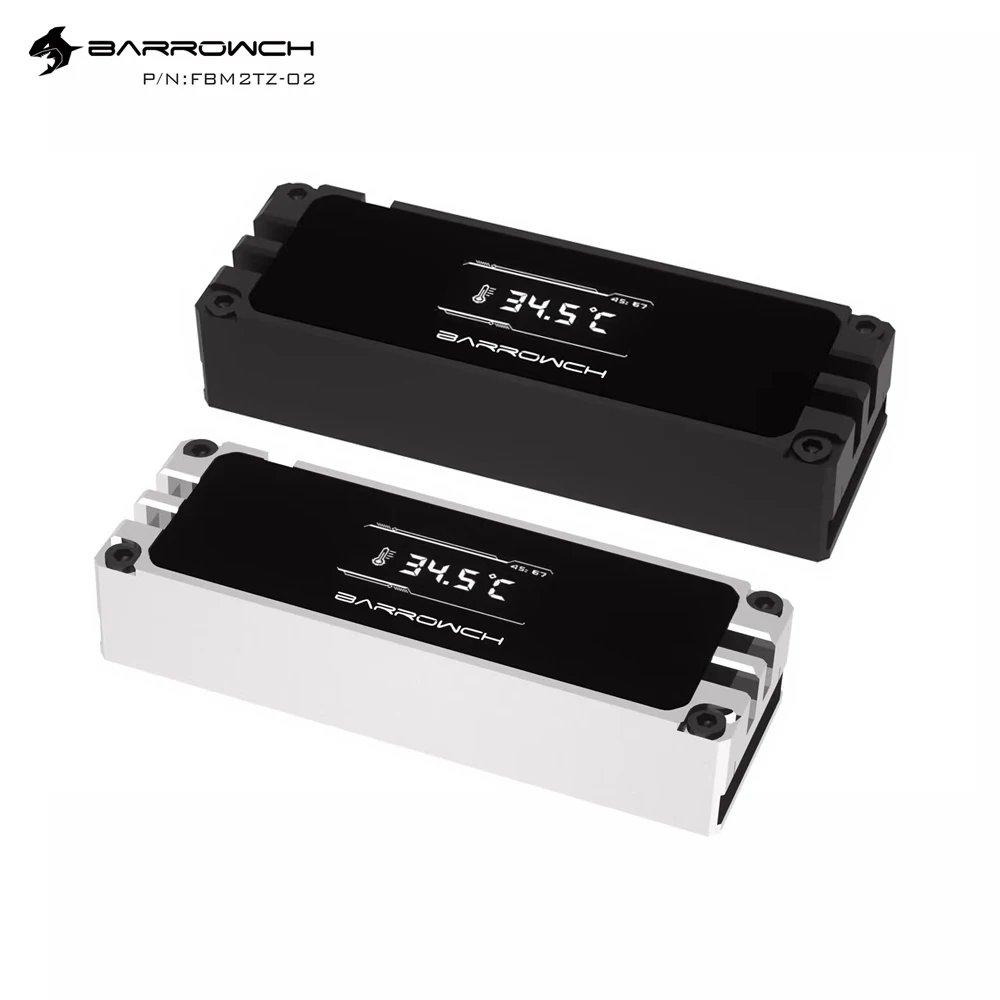 Barrowch-Radiador de estado sólido, disco SSD, disipador de calor, Enfriador de pantalla OLED, 2280, 22110 M.2