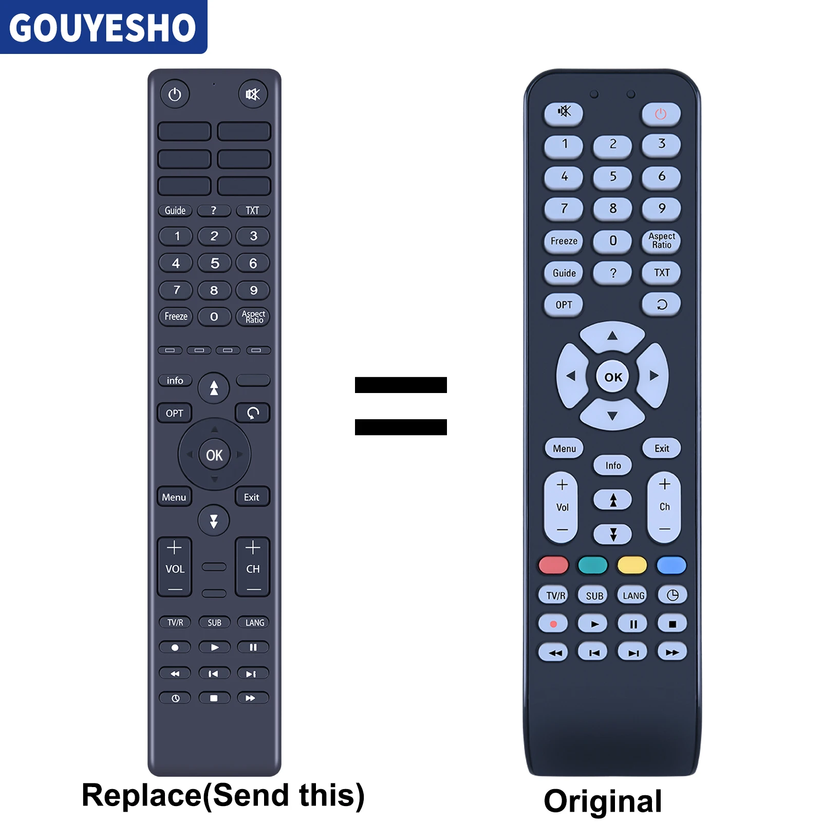 Nuevo RC 1994945 /01 Control remoto de repuesto para TV-TECH