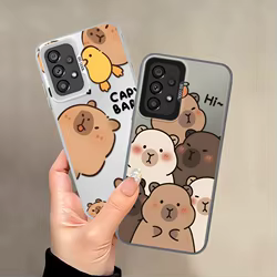 Funda para Samsung Galaxy A51 A52 A71 A54 A55 A10 A20 A06 A07 A30 A50 A04 A05 A02 A03 A56 A72 funda trasera para teléfono Capibala bonita
