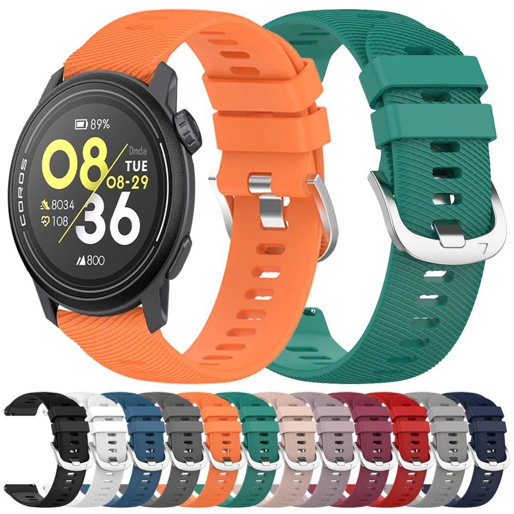 Pulsera suave de silicona de 20mm y 22mm para COROS APEX 2 Pro, correa de reloj inteligente deportiva de 46mm y 42mm para COROS PACE Pro 2 3, correa de reloj de repuesto
