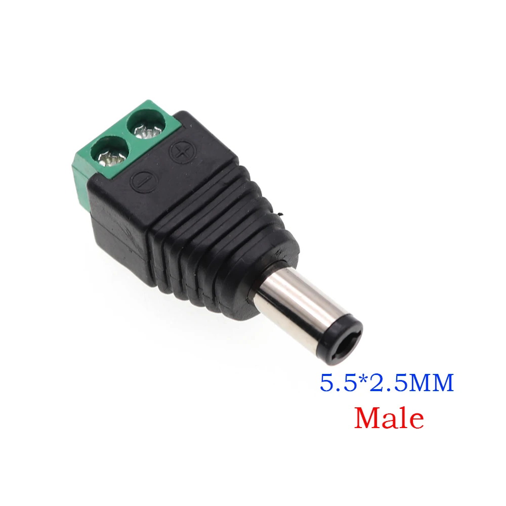 2-10 Uds 2,5mm * 5,5mm conector de alimentación CC 2,1mm * 5,5mm enchufe Jack macho hembra para Audio Video - imagen 3