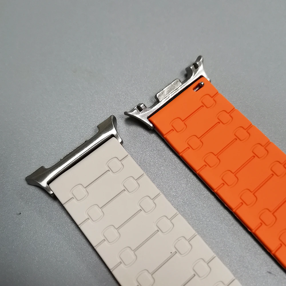 Para Samsung Galaxy Watch8 40mm 44mm Correa de silicona pulsera ajustable Correa para Galaxy Watch8 Classic 46mm pulseras magnéticas - imagen 3