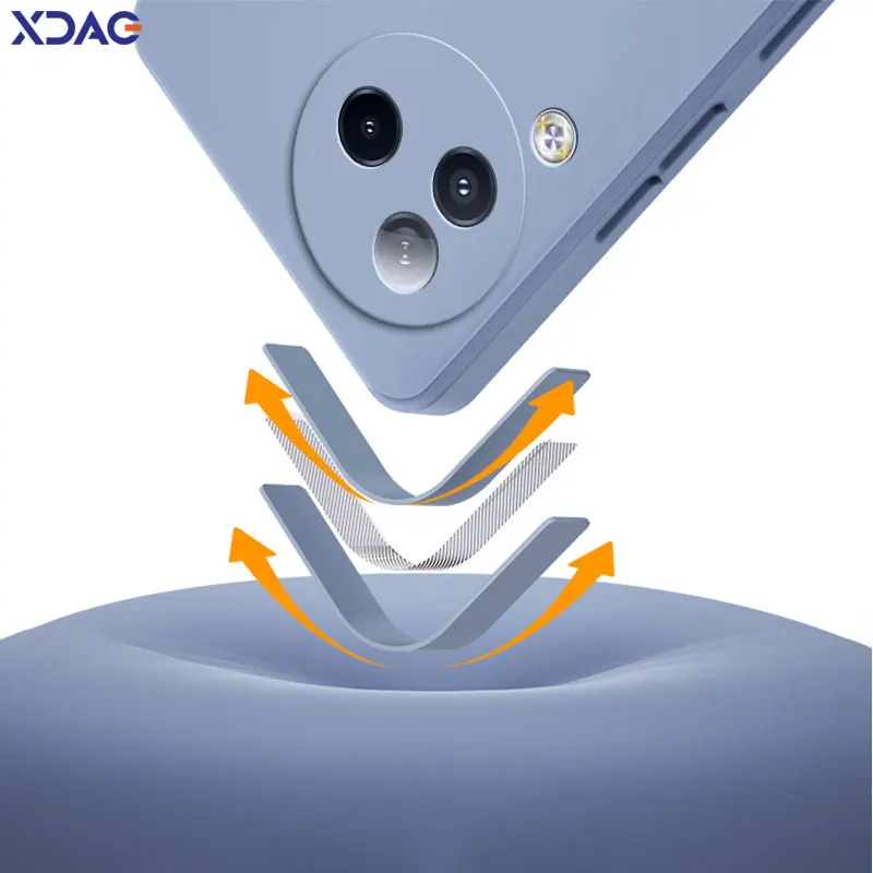 Funda de silicona líquida cuadrada Original para Xiaomi Civi 3 Civi 3 5G, funda protectora de cámara 360 a prueba de golpes, Fundas suaves - imagen 3