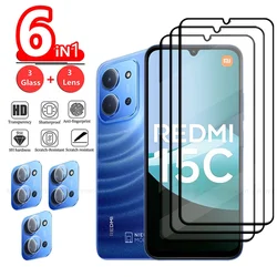 Redmi 15C protector de pantalla vidrio templado cobertura total
