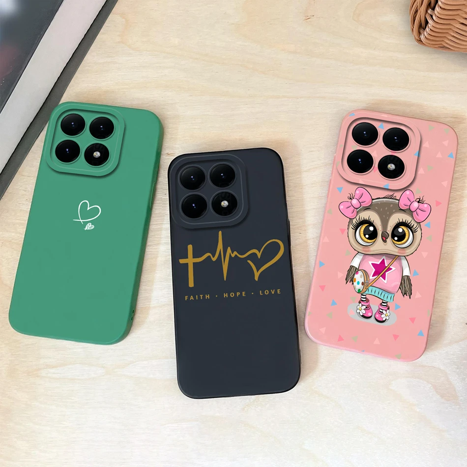 Para Xiaomi 15T Pro Funda de teléfono para Xiaomi 17 Pro Max corazón silicona líquida protección completa Funda trasera suave para Xiaomi 15 T Funda - imagen 2