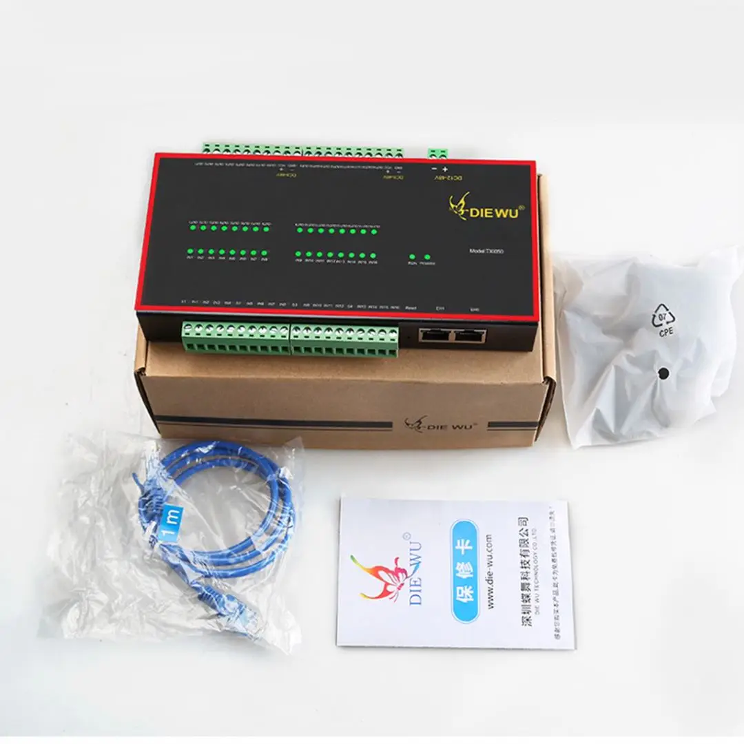 Dispositivo de módulo IO esclavo Compatible con EtherCAT, 16 entradas, 16 salidas, módulo de entrada NPN, 100Mbps, Full Duplex con puerto RJ45 adaptable Dual