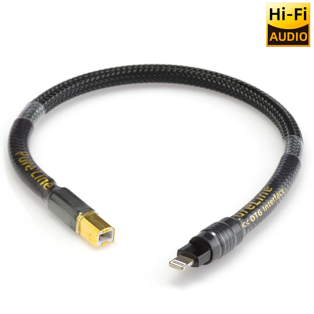 MOGAMI 2534 cable usb dac Lightning a tipo b cable estéreo de alta fidelidad Cable de audio digital de datos para móvil iphone13 dac [pureline] - imagen 2