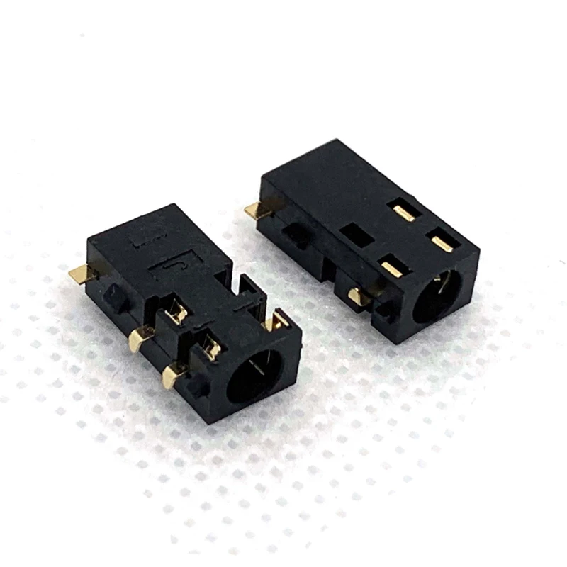 Placa de hundimiento de piezas, enchufe de auriculares de 5 pines sin pin fijo doblado, PJ-3086, 10 PJ-381, 3,5 - imagen 2