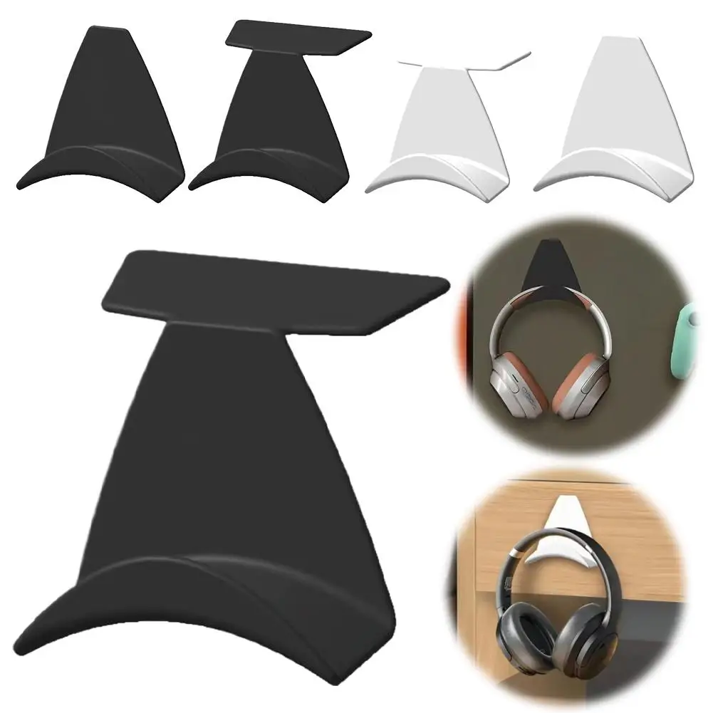 Colgador de auriculares montado en la pared, colgador de escritorio para auriculares para juegos, almacenamiento de mochila, soporte de gancho colgante, organizador para el hogar y la Oficina sin perforaciones - imagen 5