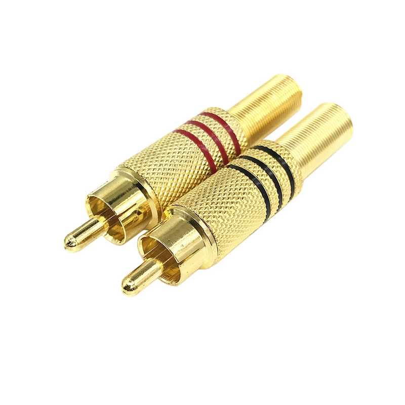5 unids/lote conector RCA conector sin soldadura de loto convertidor RCA adaptador de Audio y vídeo enchufe de Audio sin soldadura RCA - imagen 3