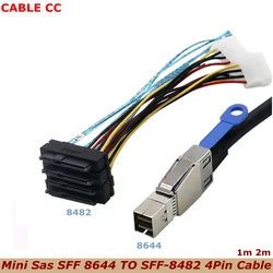 Cable SAS SFF-8644 a SFF-8482 para Servidor