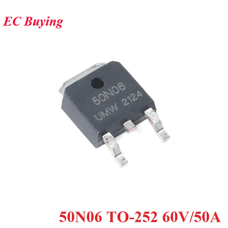 10pcs/lot N-channel MOS (Field Effect Transistor) IC Chip 15N10 30N06 40N06 50N06 TO-252 TO252 60V 100V 20A 25A 40A 50A - imagen 4