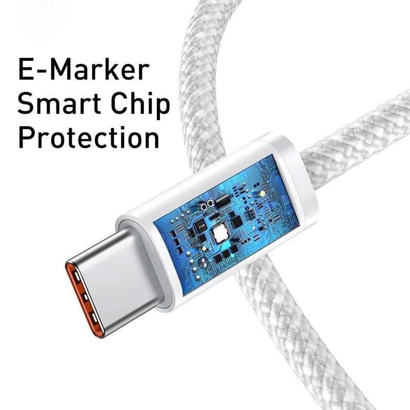 Cable Baseus USB C de 100W para iPhone 16 15 Plus Pro Max Cable tipo C para Macbook Pro ipad PD Cable de cargador rápido tipo C - imagen 5