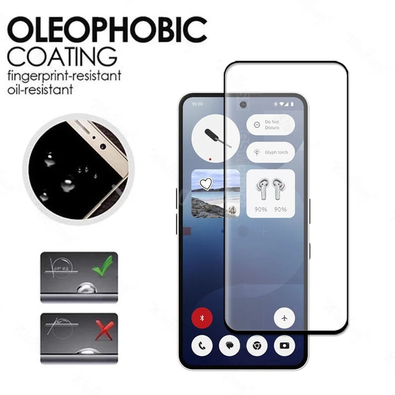 6 In 1 For Nothing Phone 3a Pro Glass Tempered Glass Nothing Phone 3a Pro Glass Screen Protector Camera Film Tempered Film - imagen 3