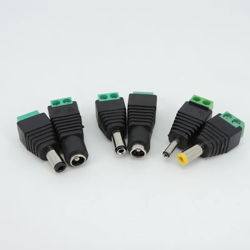 Conector DC macho hembra 5,5x2,1 MM 5,5*2,5 MM 3,5*1,35 MM adaptador de conector de alimentación enchufe tira de luz Led H2 - imagen 3