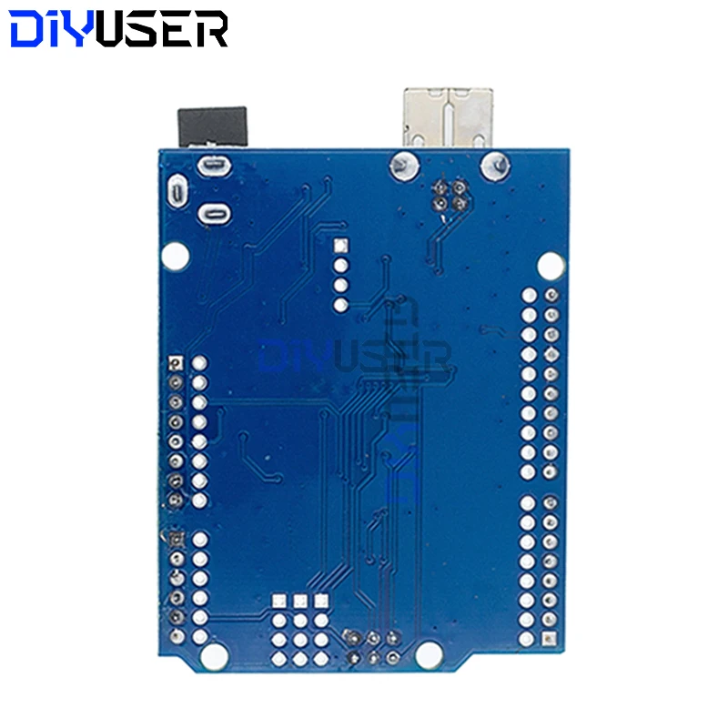 Placa de desarrollo DIYUSER UN0 R3 ATmega328P con cabezal de pines y cable Compatible con proyectos Arduino IDE - imagen 2