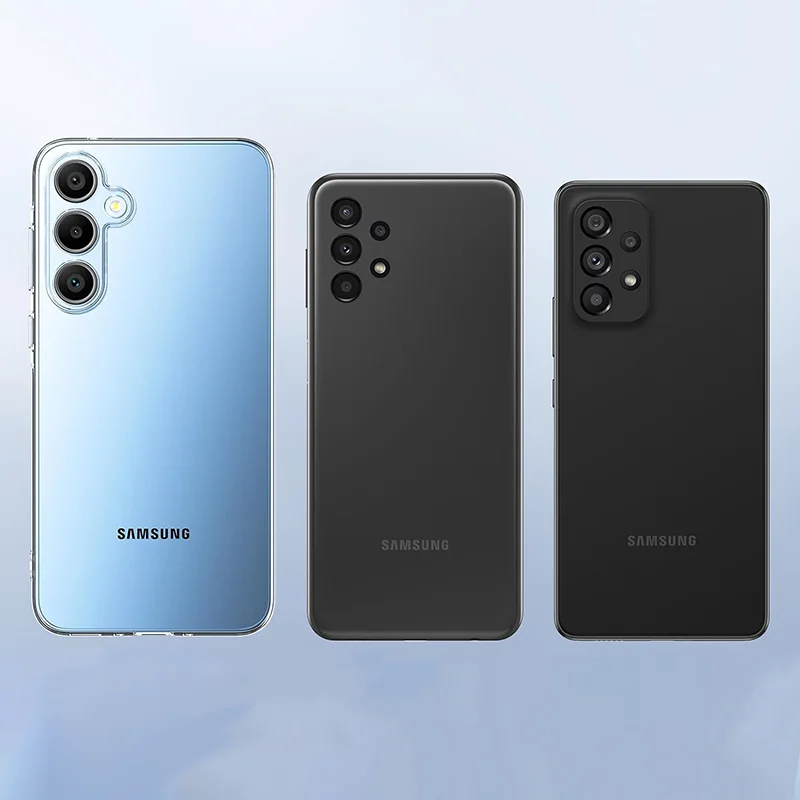 Funda suave de silicona mate de lujo ultrafina para Samsung Galaxy A55 A35 A25 A15 A05 A05S 5G, funda trasera esmerilada delgada negra ﻿ - imagen 4