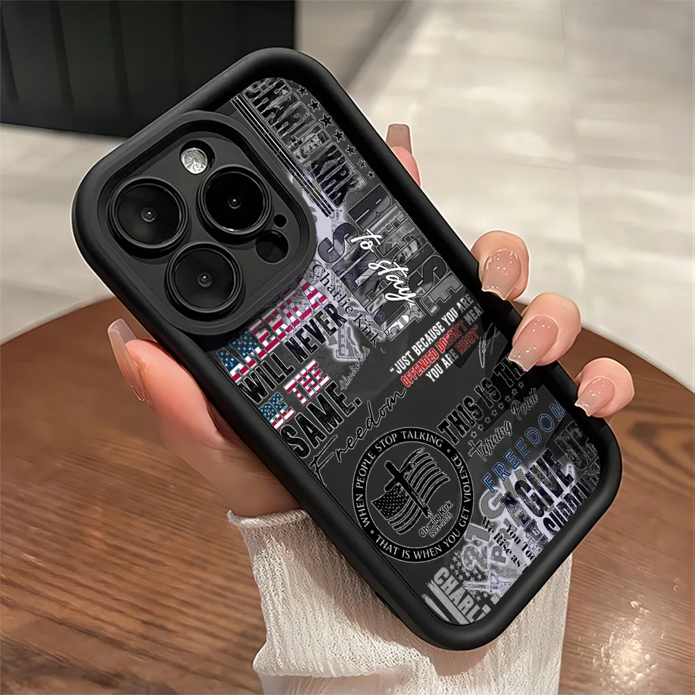 Funda de teléfono c-Charlie_Kirks a la moda para Samsung S25 S24 S23 S22 S21 S20 F06 M16 Note 20 FE Plus Ultra 4G 5G funda de silicona - imagen 5