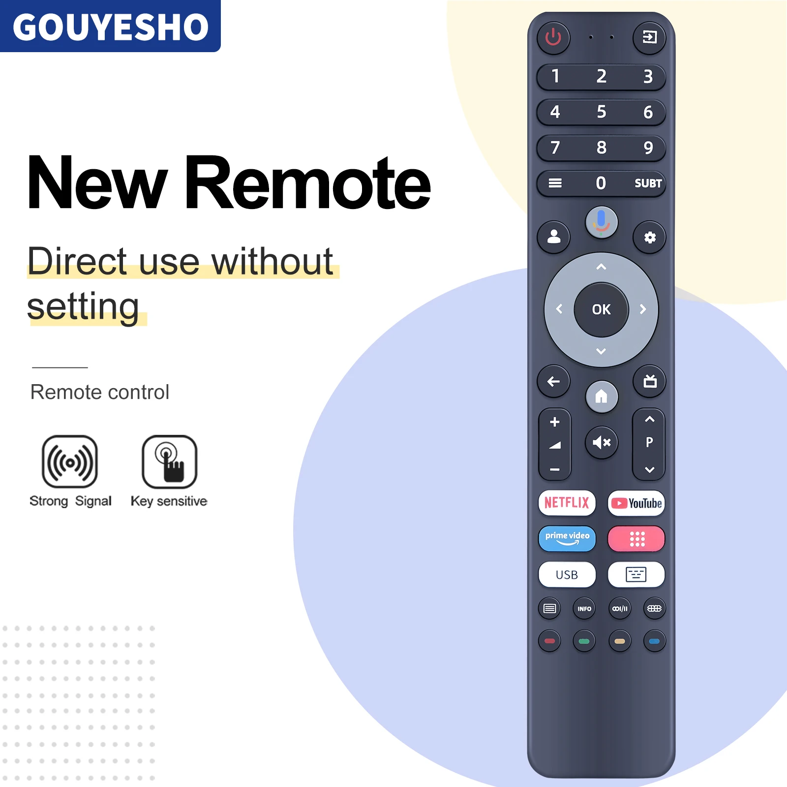 Nuevo Control remoto por voz para BLAUPUNKT TV 32UBG6000S 43UBG6000S 50UBG6000S Para ChiQ L32H7G L32H8CG U43H7C OK. OTV 43AU-5023C